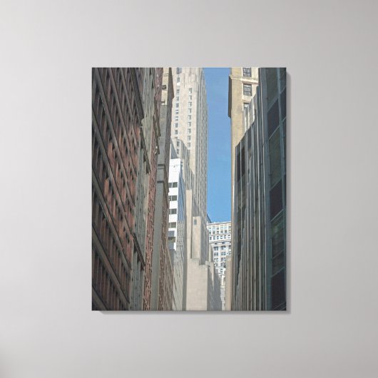 バンクオブニューヨーク建物マンハッタン キャンバスプリント (正面)