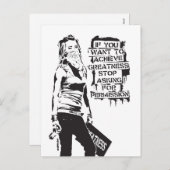 バンクシもしーはブラックの偉大さを達成したい シーズンポストカード (正面/裏面)