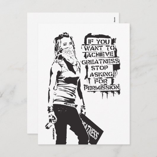 バンクシもしーはブラックの偉大さを達成したい シーズンポストカード (正面/裏面)