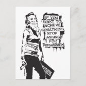 バンクシもしーはブラックの偉大さを達成したい シーズンポストカード (正面)