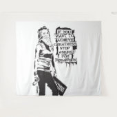 バンクシもしーはブラックの偉大さを達成したい タペストリー (正面(横))