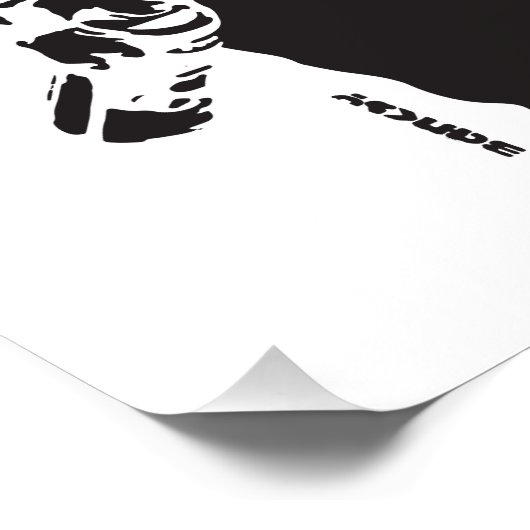 バンクシもしーはブラックの偉大さを達成したい ポスター (コーナー)