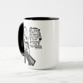 バンクシもしーはブラックの偉大さを達成したい マグカップ (正面左)