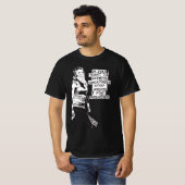 バンクシもしーはブラックの偉大さを達成したい Tシャツ (正面フル)