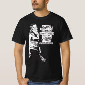 バンクシもしーはブラックの偉大さを達成したい Tシャツ (正面)