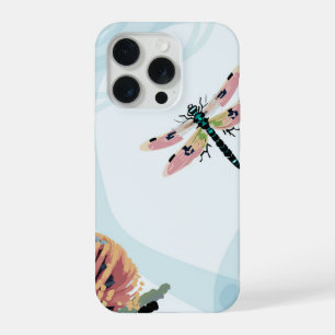 バンクシアの花とトンボの美しいアート iPhone 15 PROケース