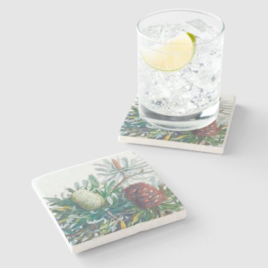 バンクシア花 | Ellis Rowan 1782 ストーンコースター (横)