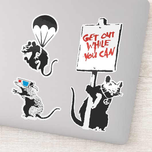 バンクシーグランジグラフィティビニールのラッツシールをセット シール (詳細)