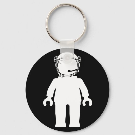 バンクシースタイル宇宙飛行士ミニフィグ キーホルダー (正面)