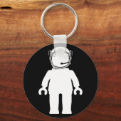 バンクシースタイル宇宙飛行士ミニフィグ キーホルダー (正面)