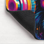 バンクシーDJモンキーゴリラチンパアートプリント マウスパッド (コーナー)