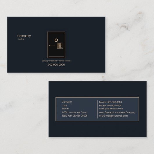 バンクセーフ 名刺 (正面/裏面)