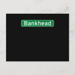 バンクヘッドアトランタグルジア通り標識 ポストカード