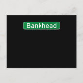 バンクヘッドアトランタグルジア通り標識 ポストカード (正面)