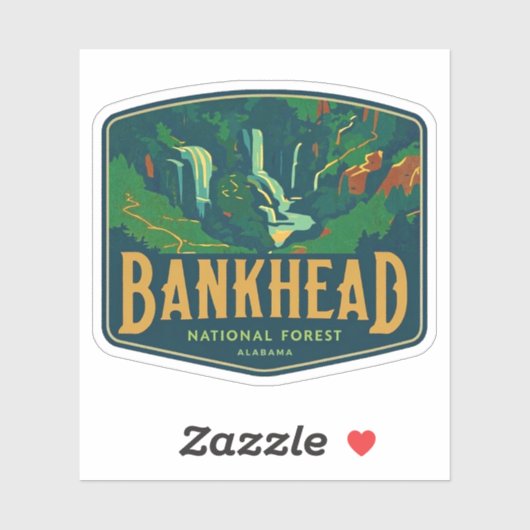 バンクヘッド – アラバマの自然美しい シール (シート)