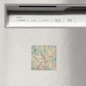 バンクロフトの新しいカリフォルニアの地図 マグネット (インサイチュ (食洗機))