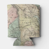 バンクロフトの新しいカリフォルニアの地図 缶クーラー (裏面)