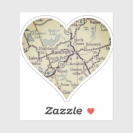 バンクロフトオンタリオヴィンテージの地図 シール