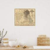 バンクロフト公式ガイドサンフランシスコ地図 ポスター (キッチン)