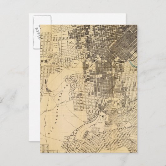 バンクロフト公式ガイドサンフランシスコ地図 ポストカード (正面/裏面)