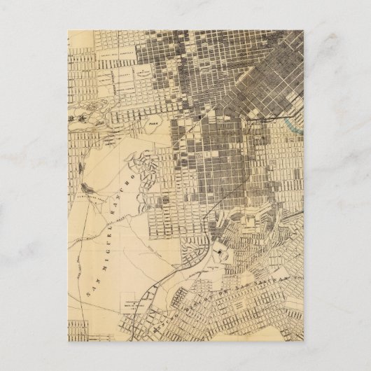 バンクロフト公式ガイドサンフランシスコ地図 ポストカード (正面)