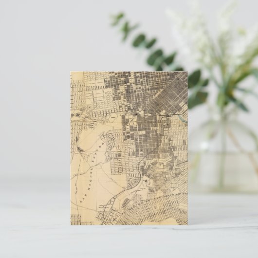 バンクロフト公式ガイドサンフランシスコ地図 ポストカード (スタンド正面)