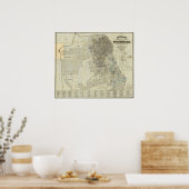 バンクロフト公式サンフランシスコ市地図 ポスター (キッチン)