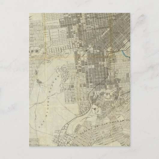 バンクロフト公式サンフランシスコ市地図 ポストカード (正面)