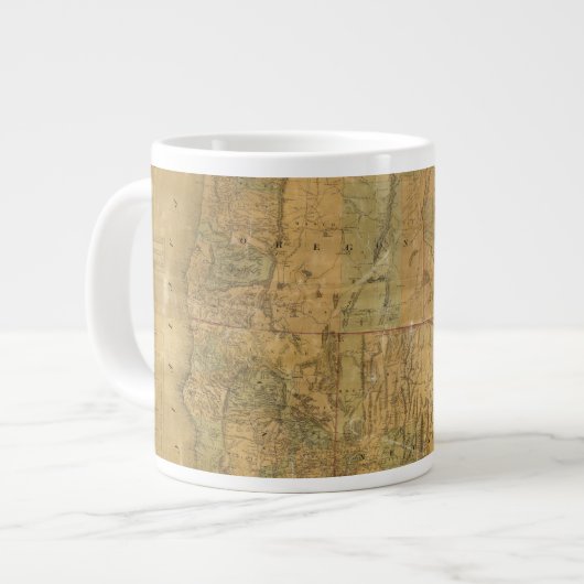 バンクロフト太平洋州図 ジャンボコーヒーマグカップ (正面左)