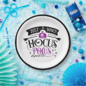 バンクースポッカスハロウィーンタイポグラフィ紙 ペーパープレート (パーティー)