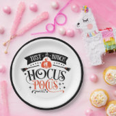 バンクースポッカスハロウィーンタイポグラフィ ペーパープレート (パーティー)