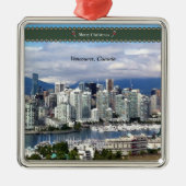 バンクーバーからのメリークリスマス メタルオーナメント (正面)