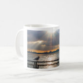 バンクーバーのスカイラインのマグ コーヒーマグカップ (正面左)