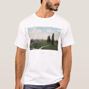 バンクーバーのバラックの空中写真 Tシャツ