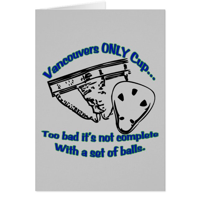 バンクーバーの唯一のコップカード (正面)