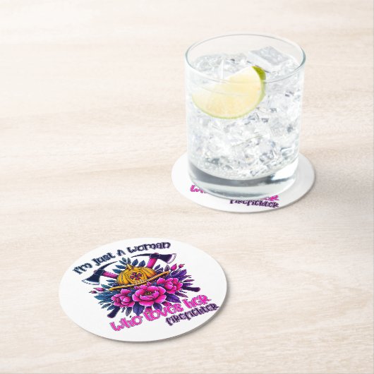 バンクーバーの消防士は献身を称える ラウンドペーパーコースター (インサイチュ)