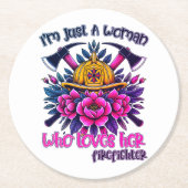 バンクーバーの消防士は献身を称える ラウンドペーパーコースター (正面)