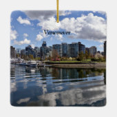 バンクーバーの美しい日,紀元前 セラミックオーナメント (裏面)