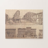 バンクーバーの記念品のパズルのバンクーバーGastownのギフト ジグソーパズル (横)