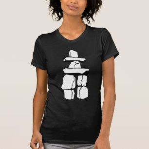 バンクーバーの記念品レディースバンクーバーInukshukのワイシャツ Tシャツ