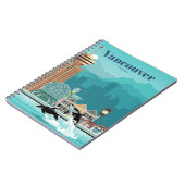 バンクーバーへの旅行アート ノートブック (左側)