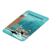 バンクーバーへの旅行アート マグネット (左側)