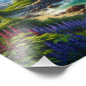 バンクーバーアイランドインスパイア自然デジタルアート フォトプリント (角)