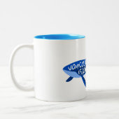 バンクーバーアイランドカナダクジラ ツートーンマグカップ (左)