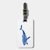 バンクーバーアイランドカナダクジラ ラゲッジタグ (正面縦)