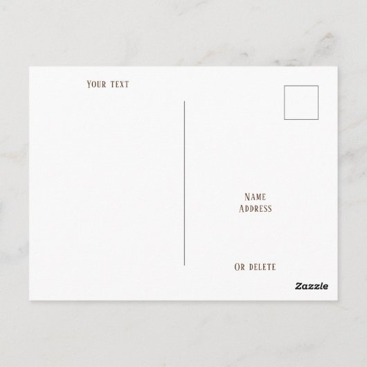 バンクーバーアイランドブリティッシュコロンビア州カナダのはがき ポストカード (裏面)