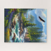 バンクーバーアイランド野生生物自然アートパズル ジグソーパズル (横)