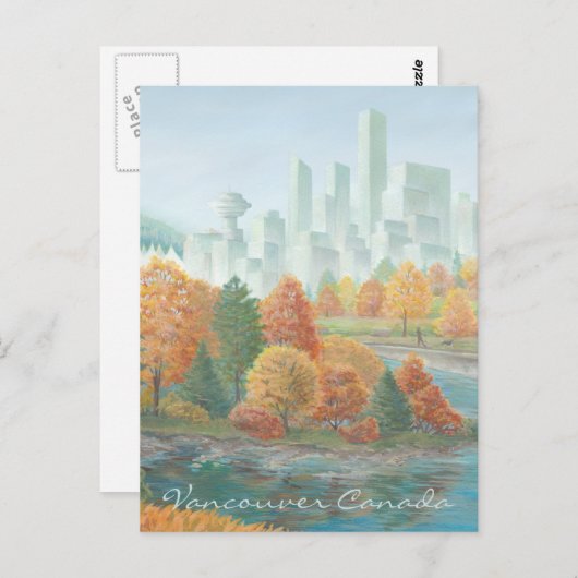 バンクーバーアートハガードバンクーバートーテムポールペイント ポストカード (正面/裏面)