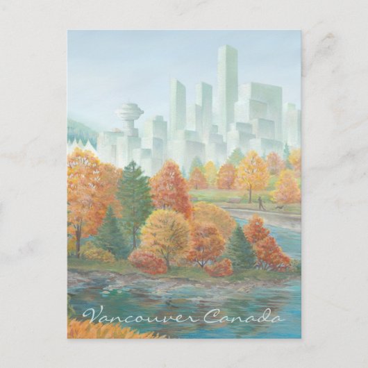 バンクーバーアートハガードバンクーバートーテムポールペイント ポストカード (正面)