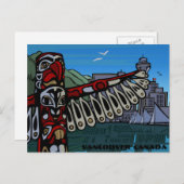 バンクーバーアートポストカードバンクーバートーテムポールカード ポストカード (正面/裏面)